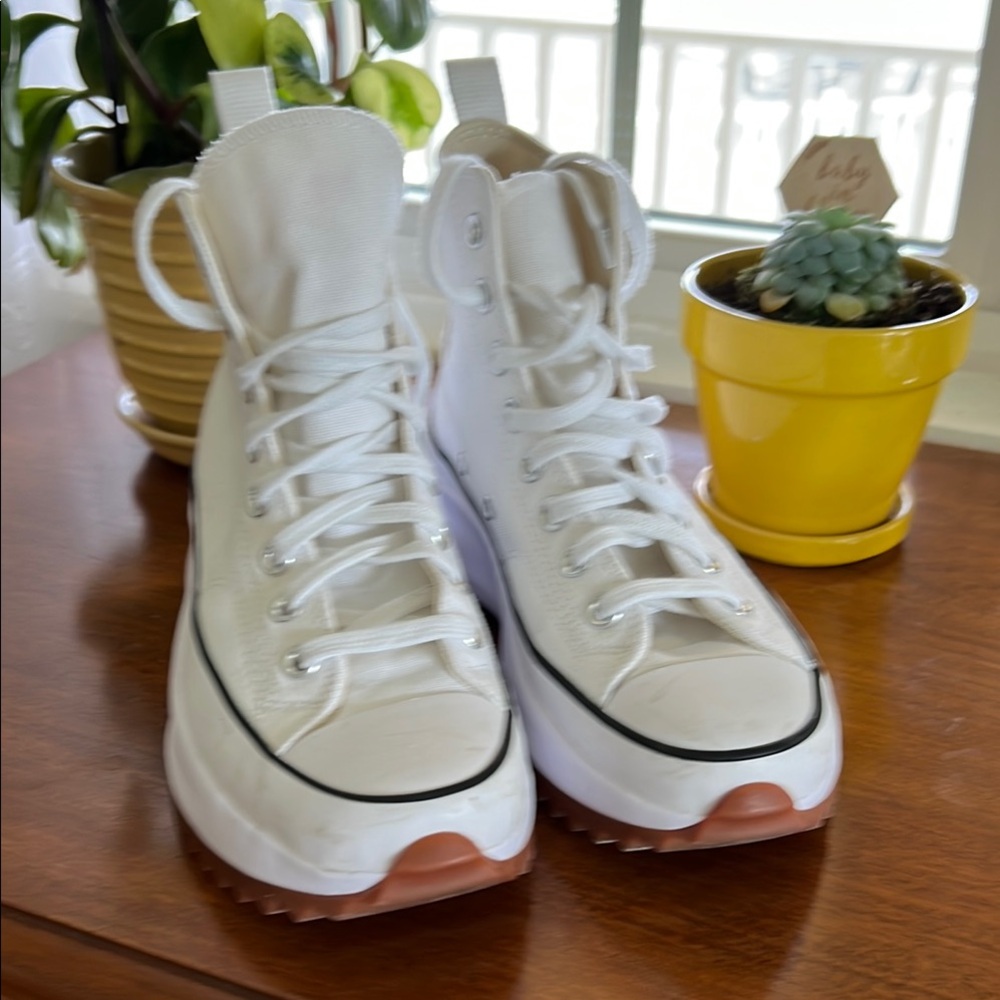 Converse Chuck Taylor Run Star Hike Canvas Platform Sneakers - Picture 3 of 7